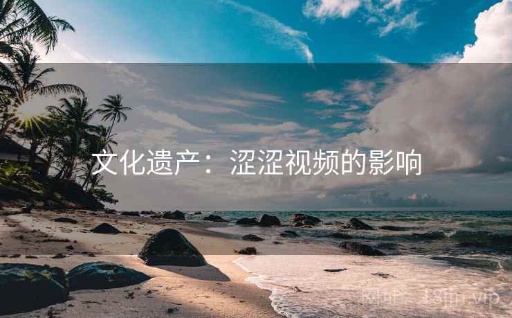 文化遗产：涩涩视频的影响